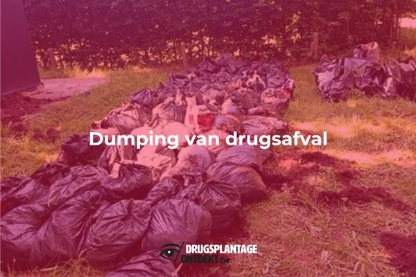 Brasschaat - Dumping van drugsafval